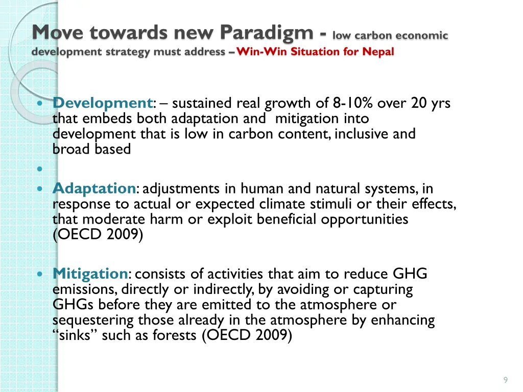 move towards new paradigm low carbon economic