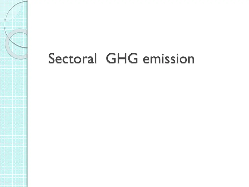 sectoral ghg emission