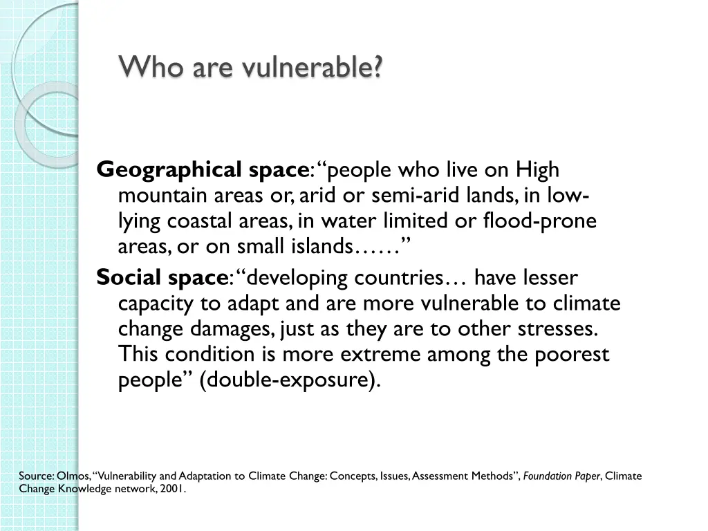 who are vulnerable