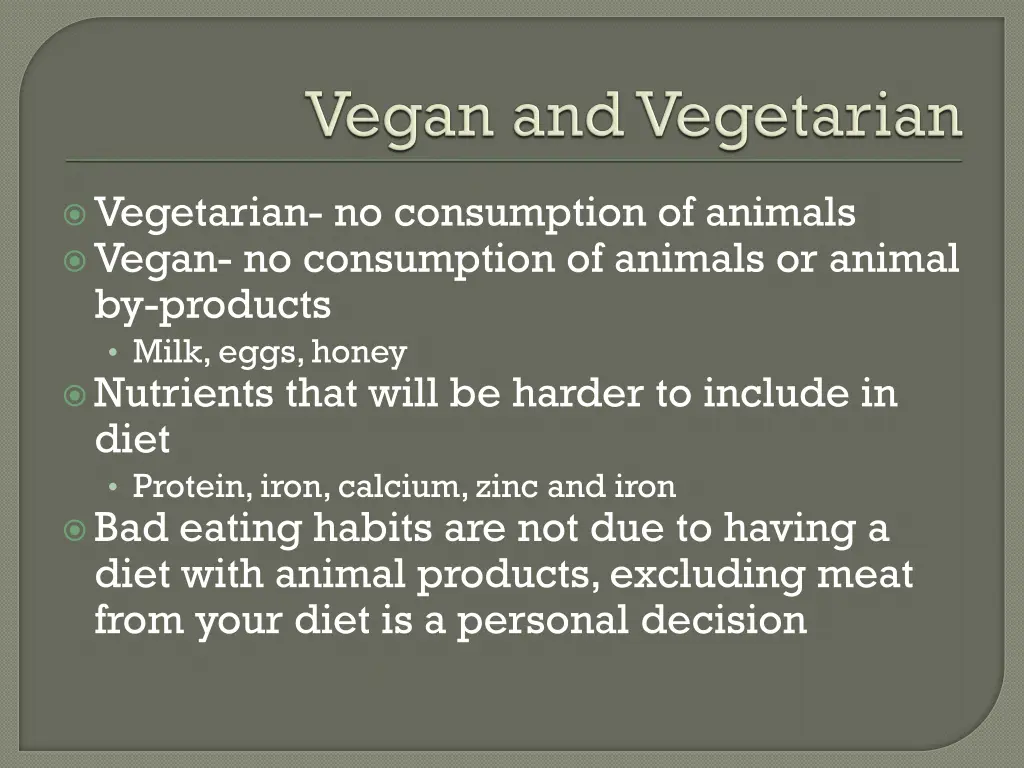 vegetarian no consumption of animals vegan