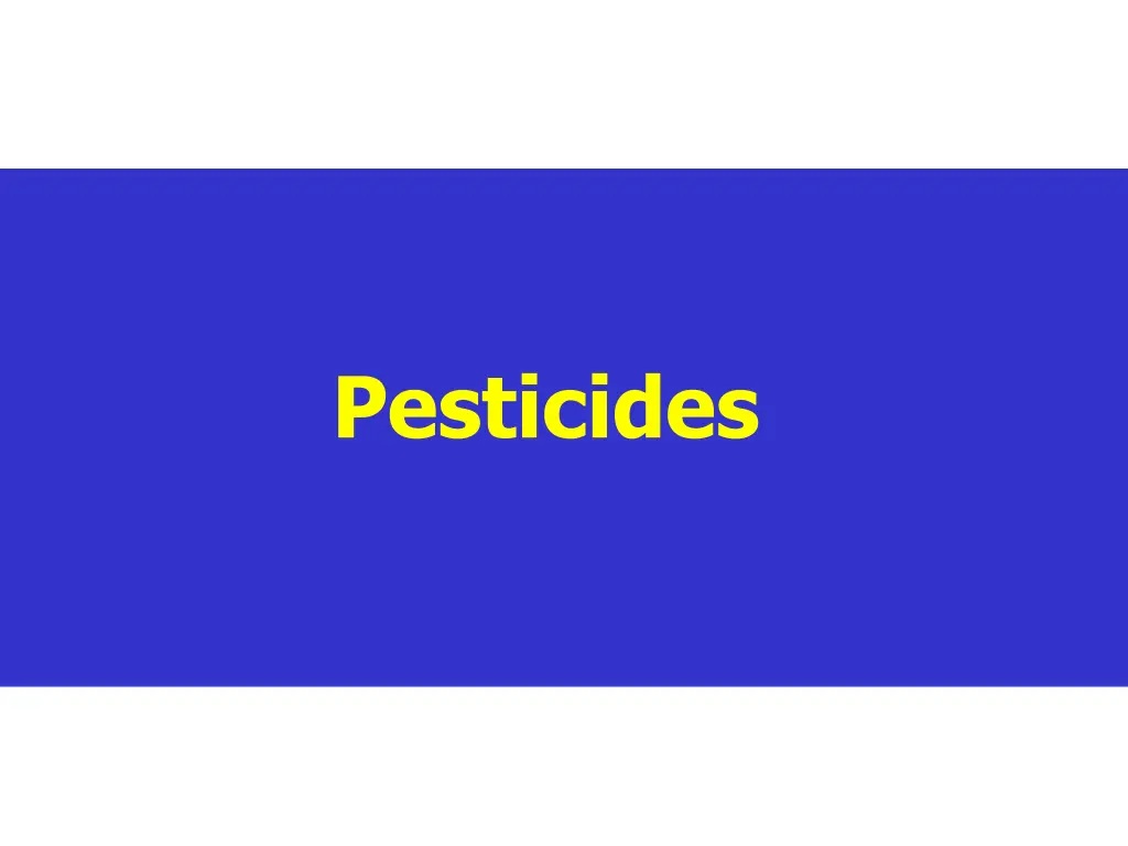 pesticides