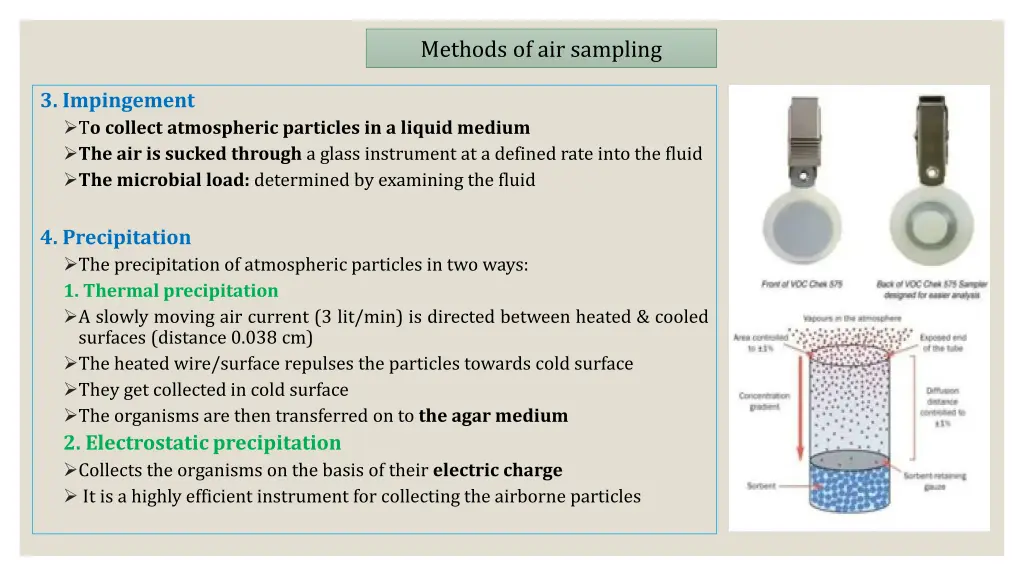 methods of air sampling 1