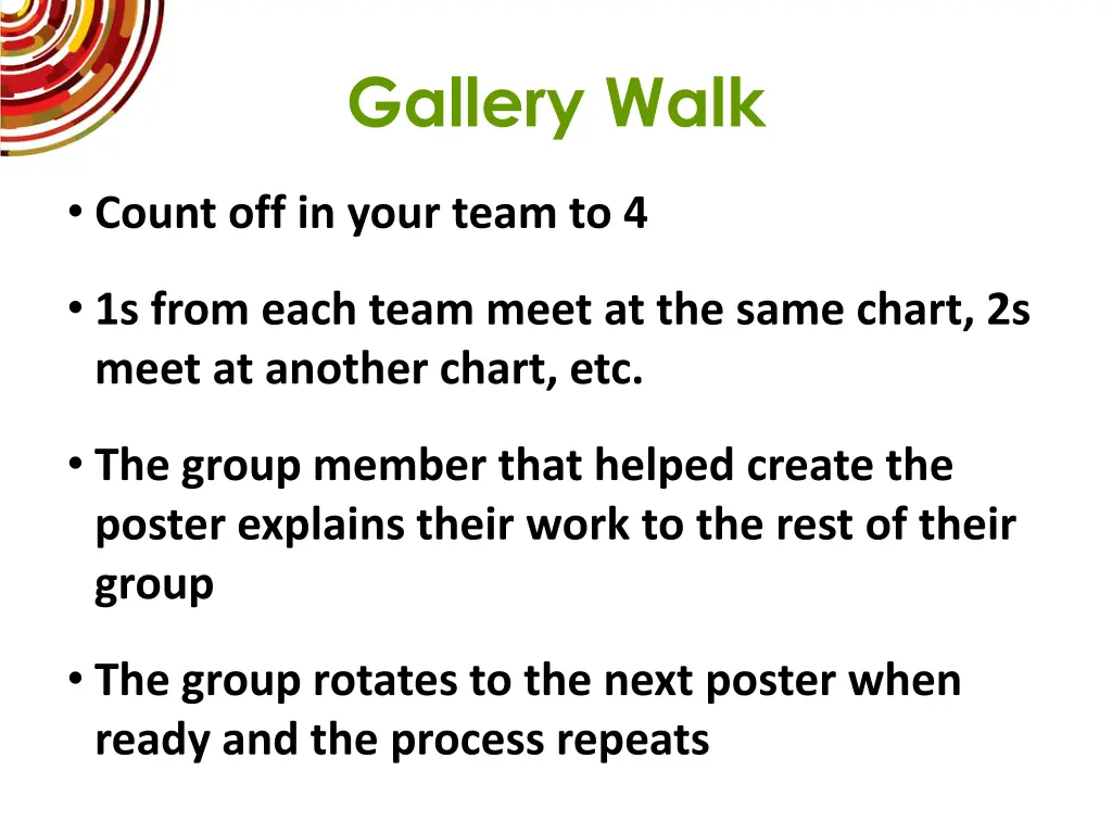 gallery walk