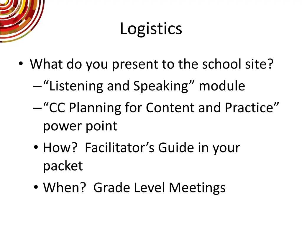 logistics