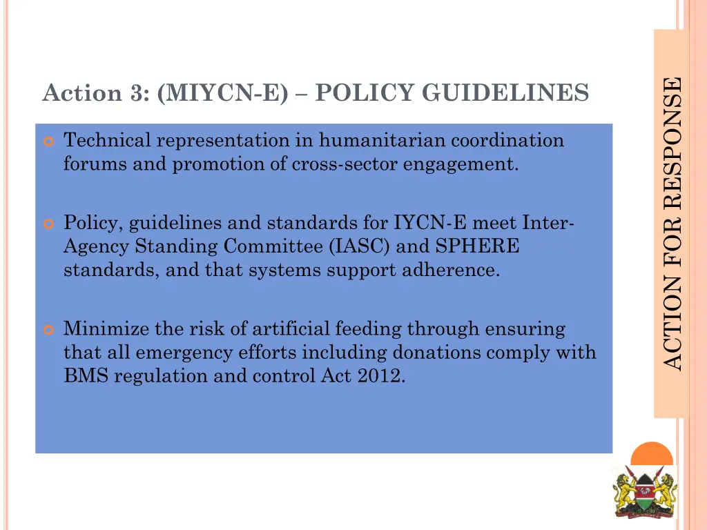 action for response 2