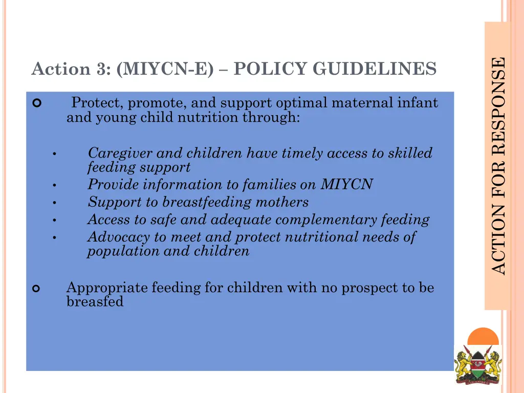 action for response 4