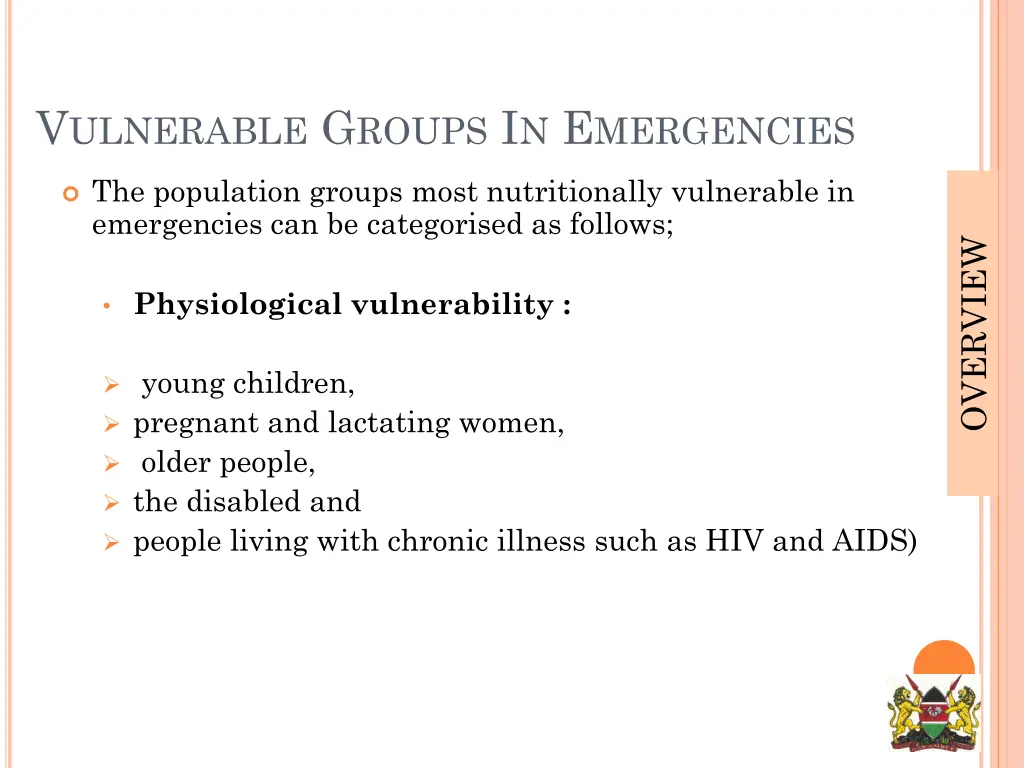 v ulnerable g roups i n e mergencies