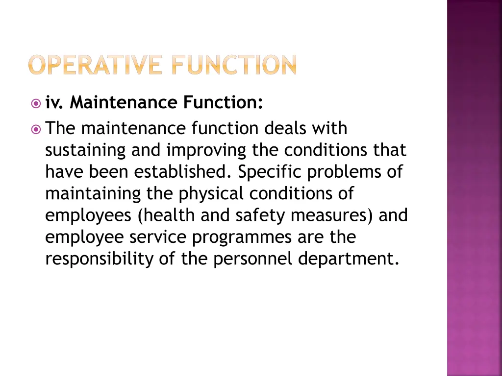 operative function 5