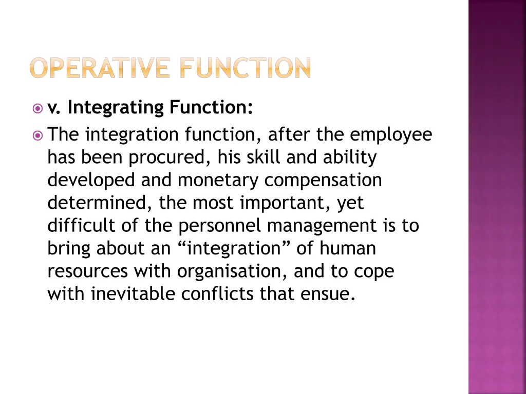operative function 6