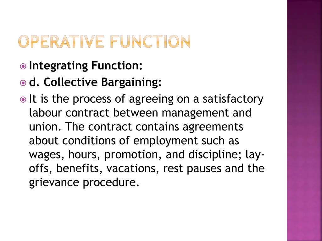 operative function 8