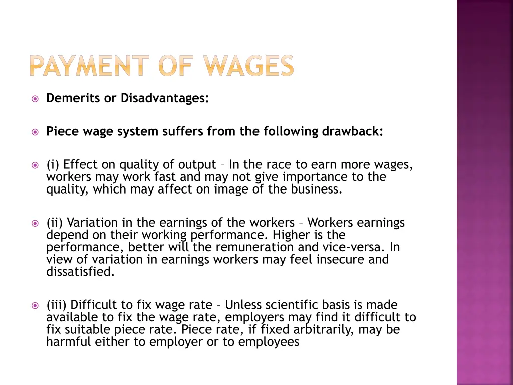 payment of wages 11