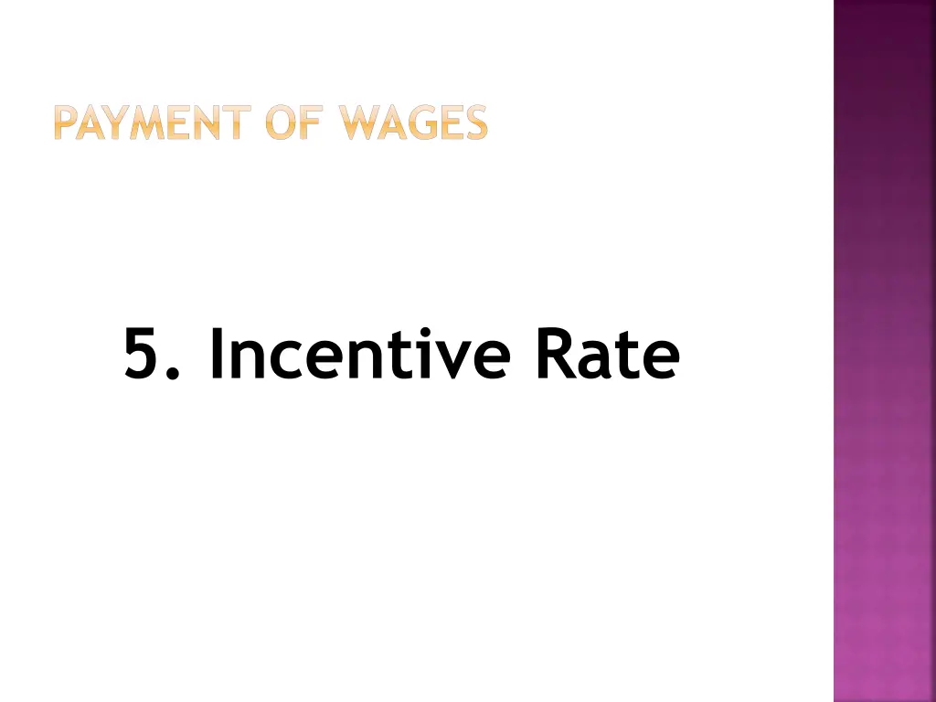 payment of wages 21