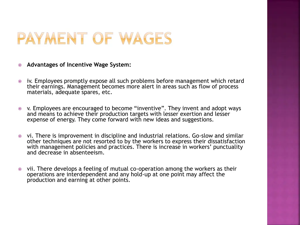 payment of wages 24