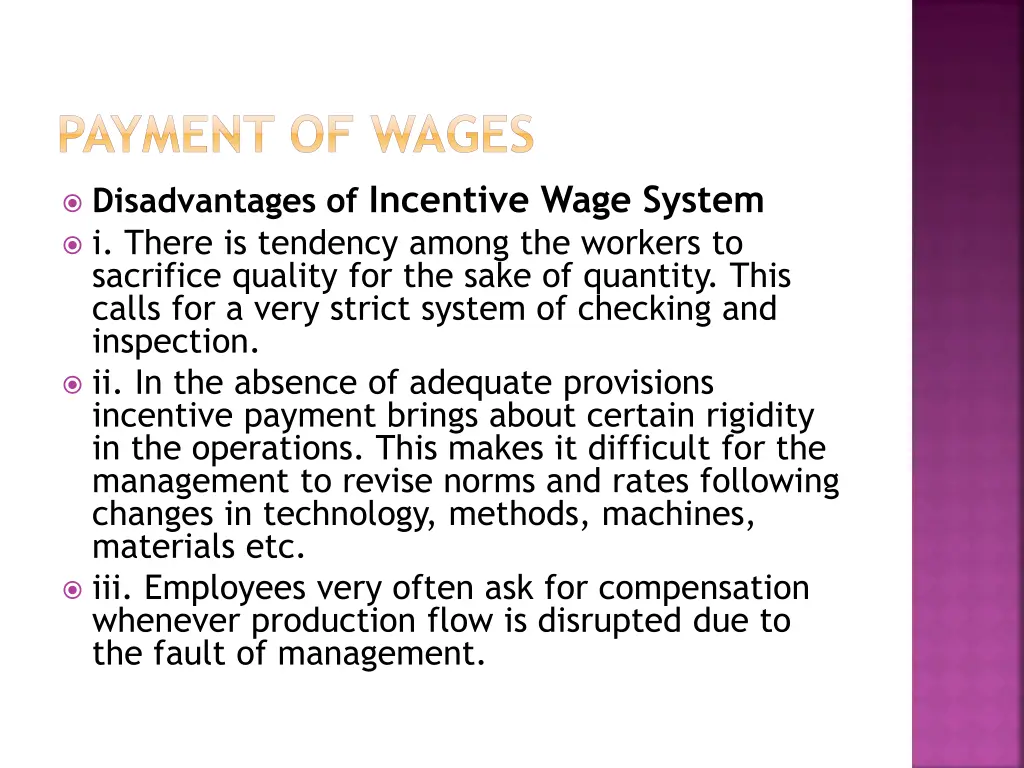 payment of wages 25