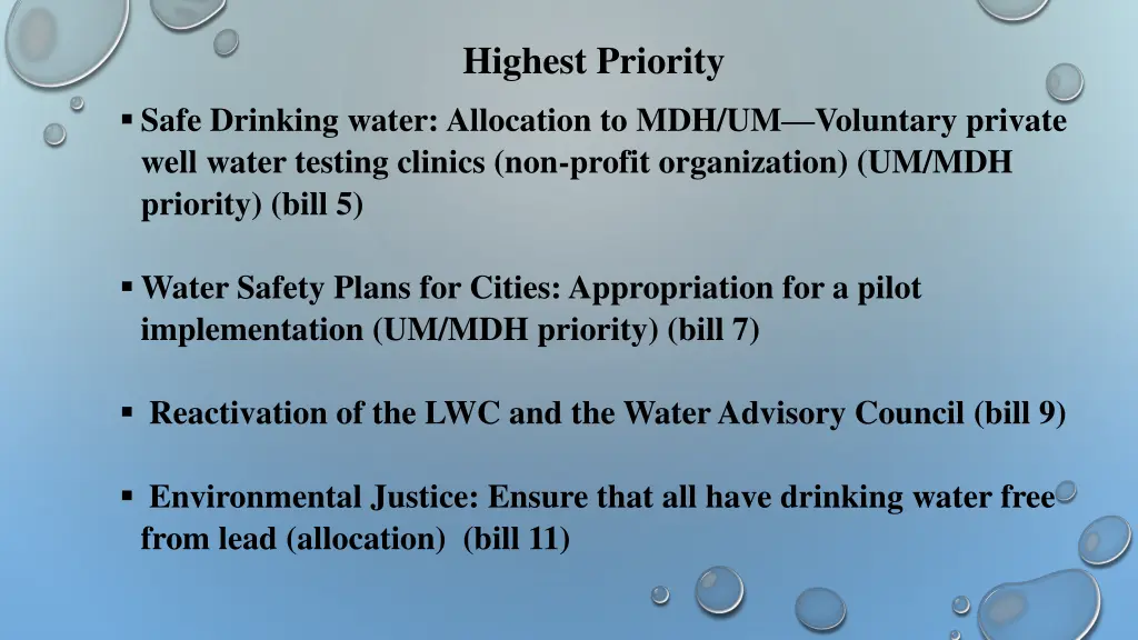 highest priority
