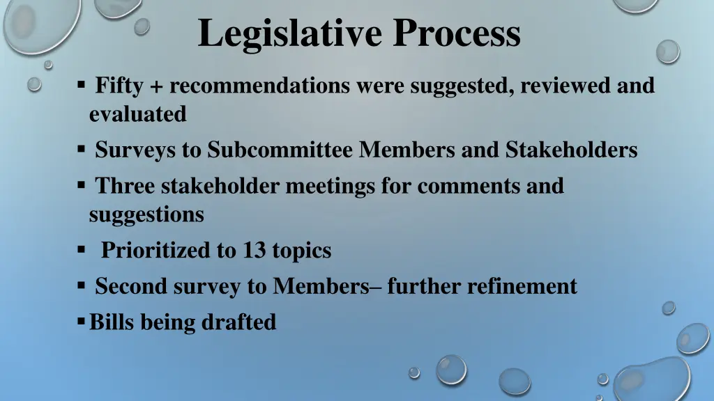 legislative process