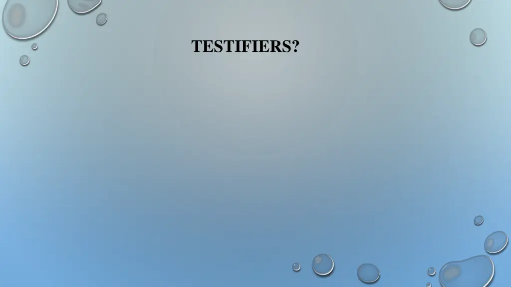 testifiers