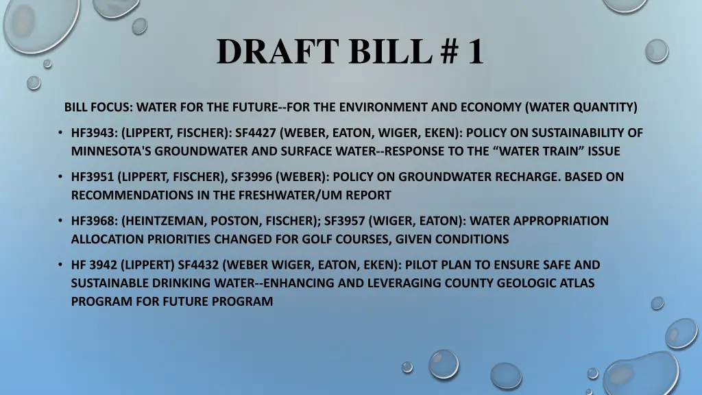 draft bill 1