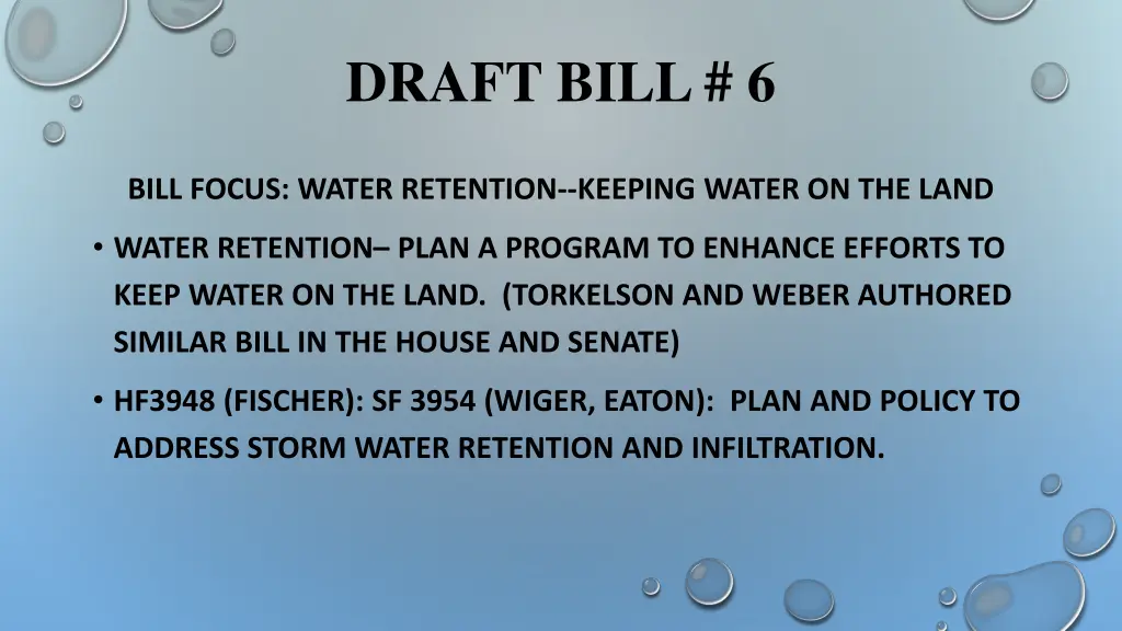 draft bill 6
