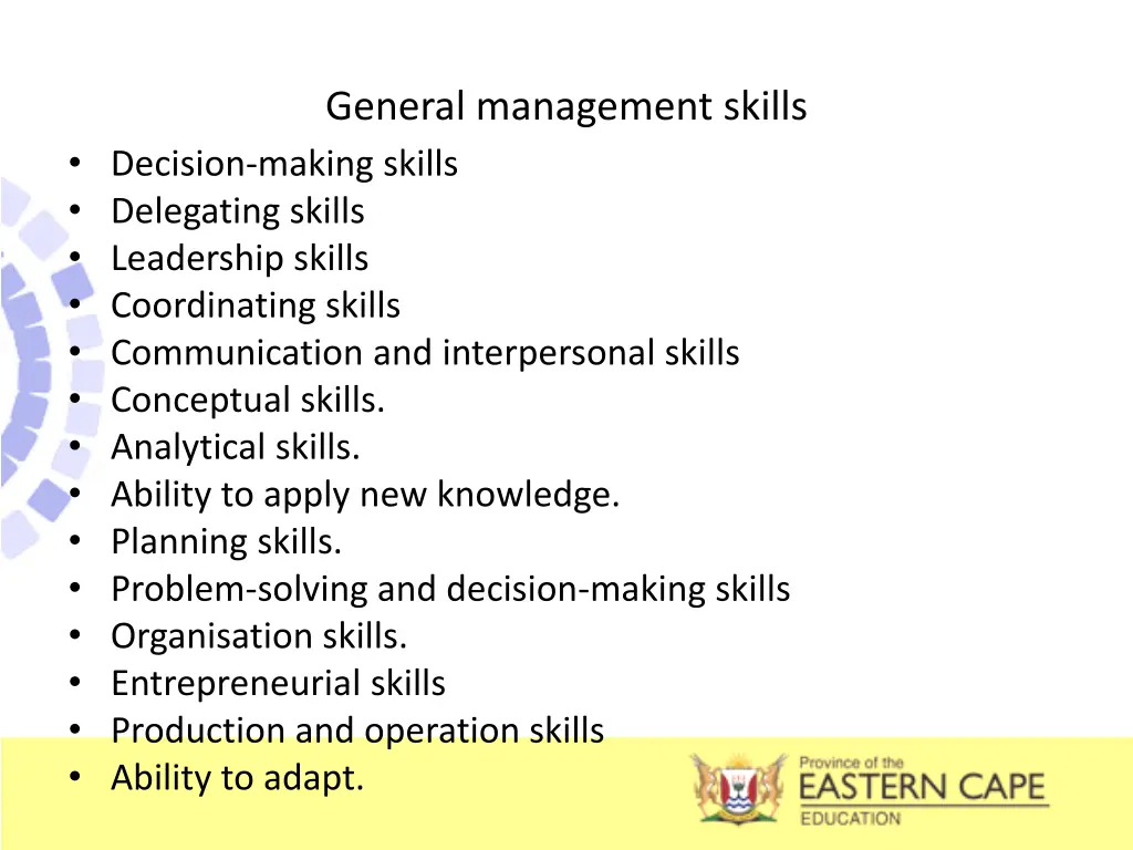 general management skills