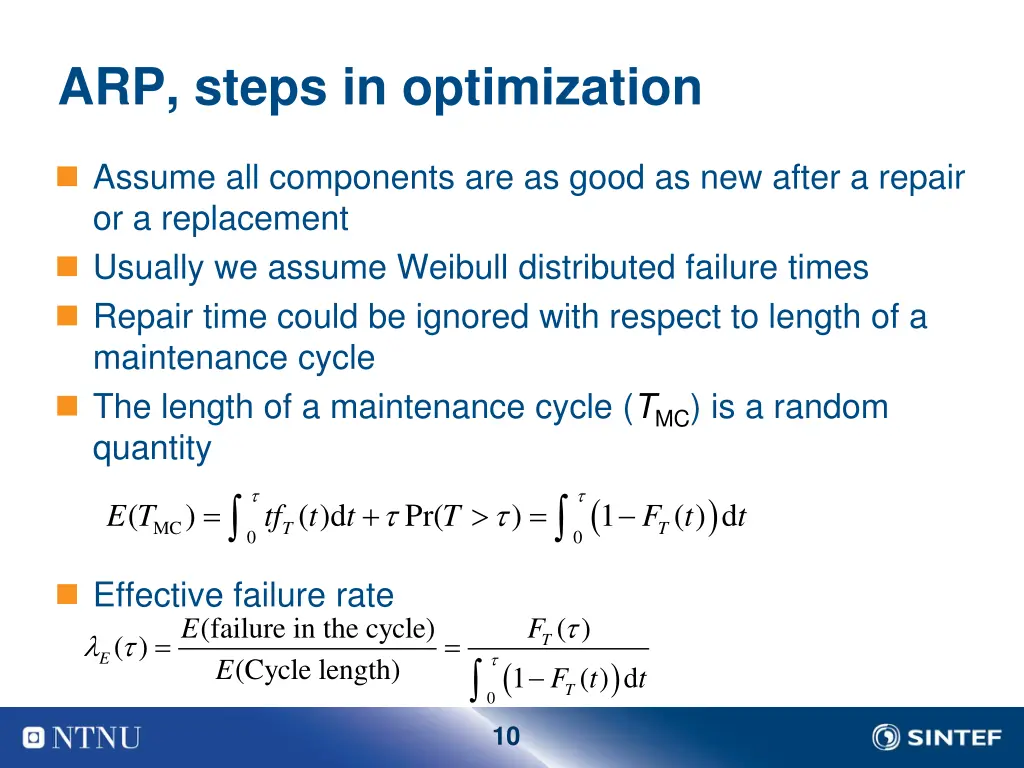arp steps in optimization