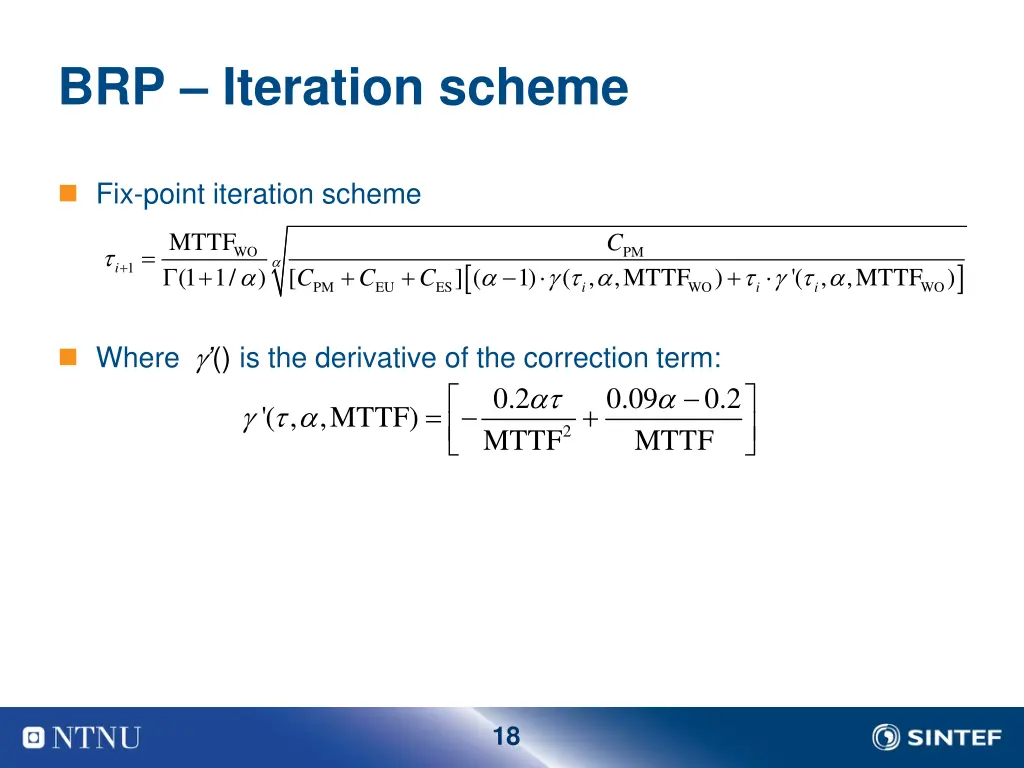 brp iteration scheme