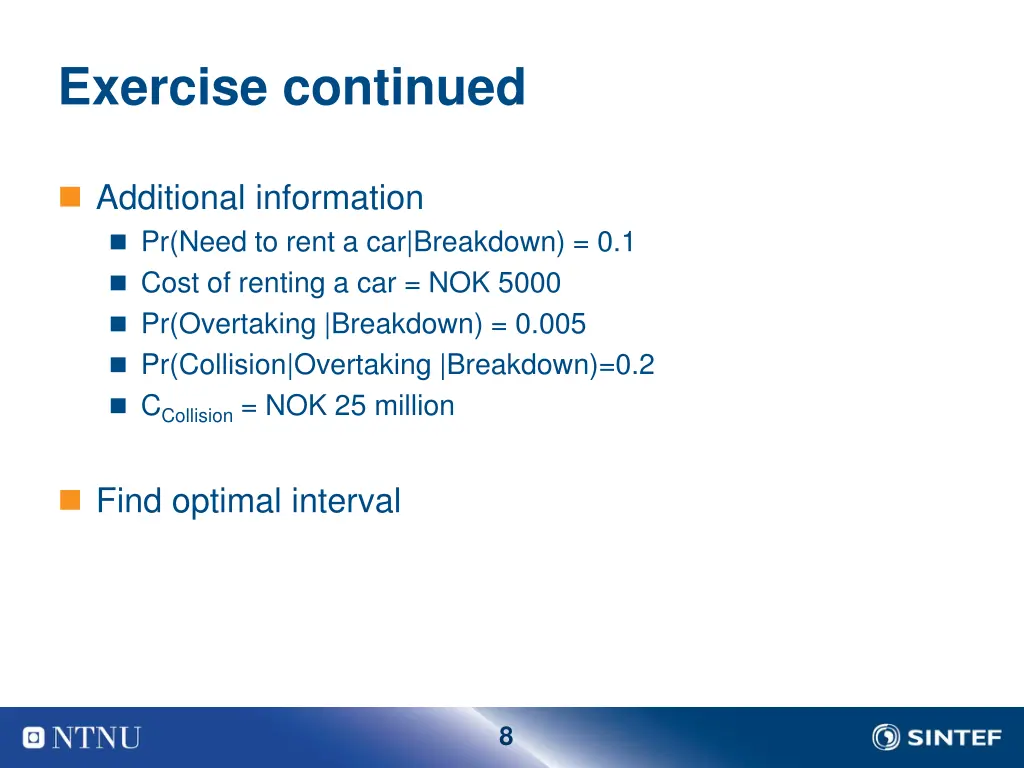 exercise continued