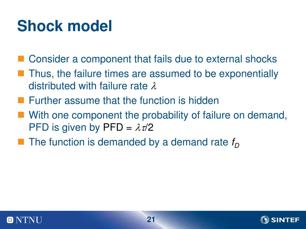 shock model