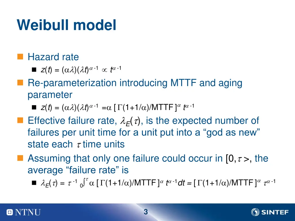 weibull model