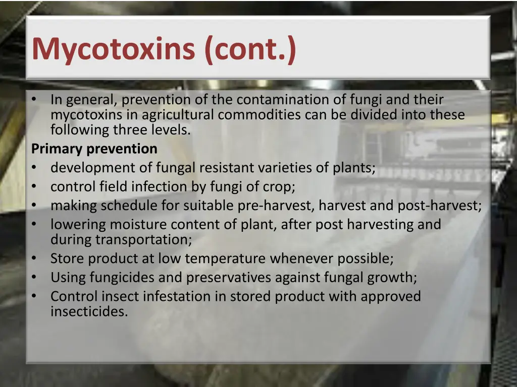 mycotoxins cont 2