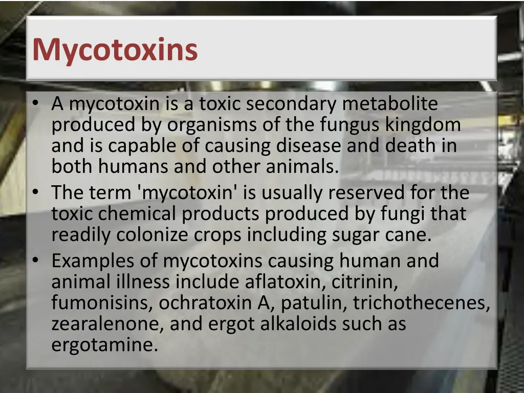 mycotoxins
