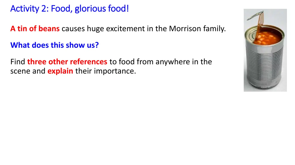 activity 2 activity 2 food glorious food food