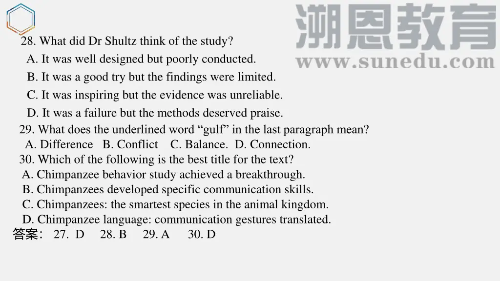 28 what did dr shultz think of the study