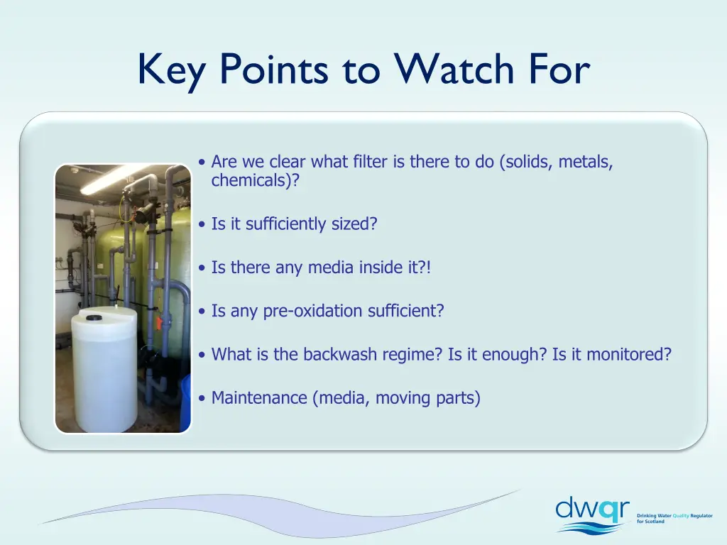 key points to watch for