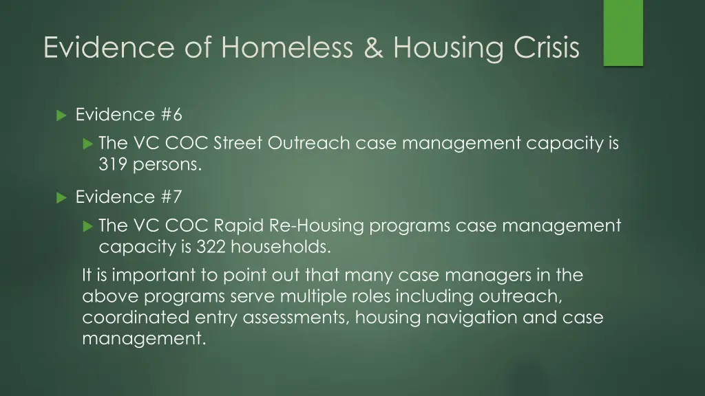 evidence of homeless housing crisis 2