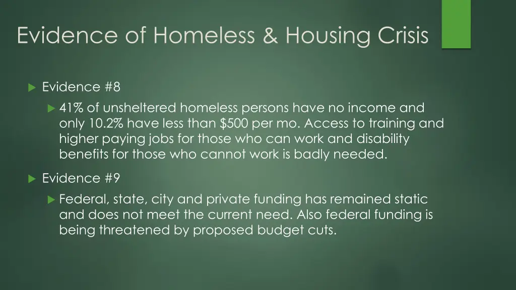 evidence of homeless housing crisis 3