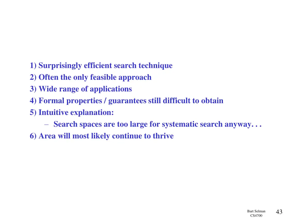 1 surprisingly efficient search technique 2 often