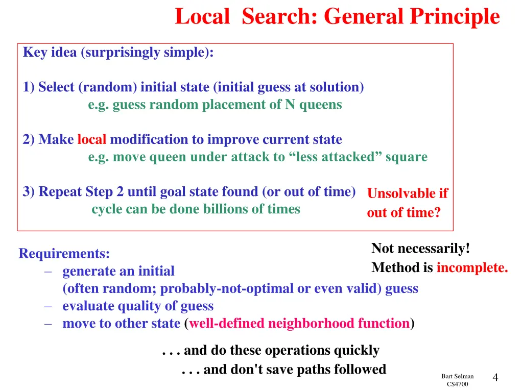 local search general principle