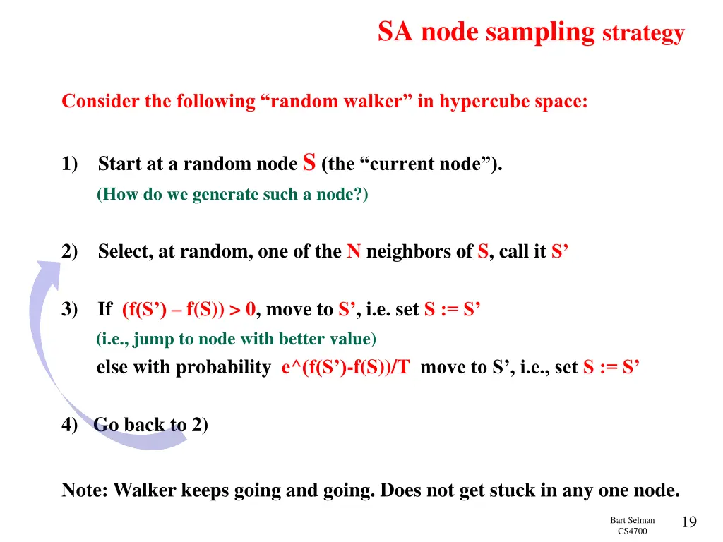 sa node sampling strategy