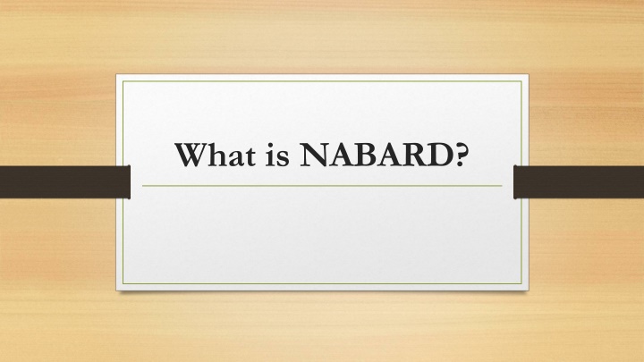what is nabard