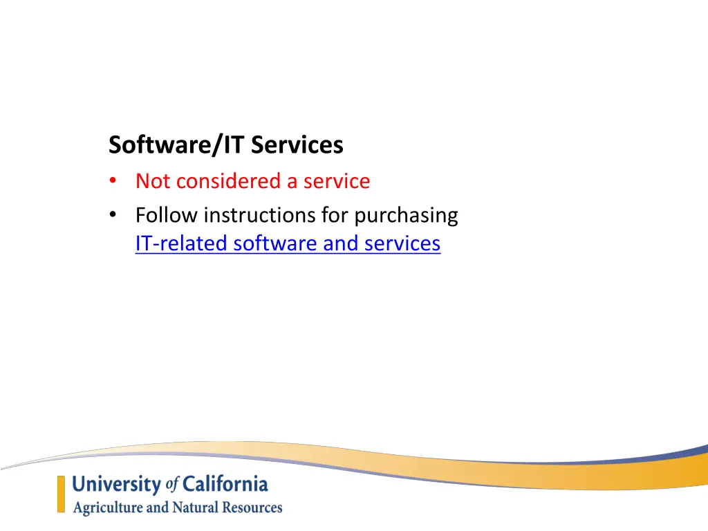 software it services not considered a service