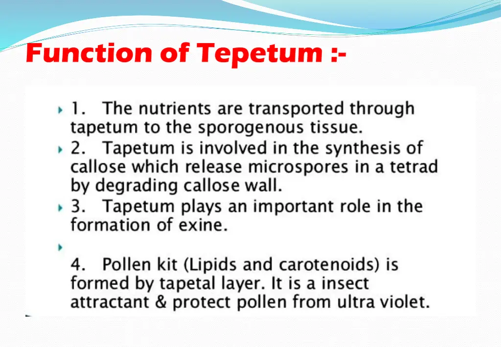 function of tepetum