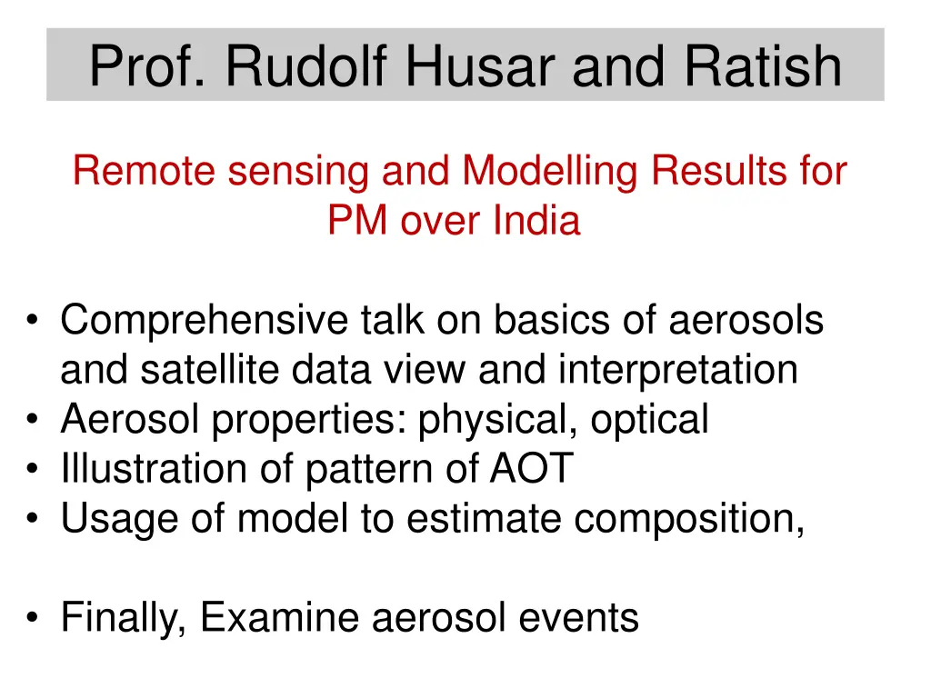 prof rudolf husar and ratish