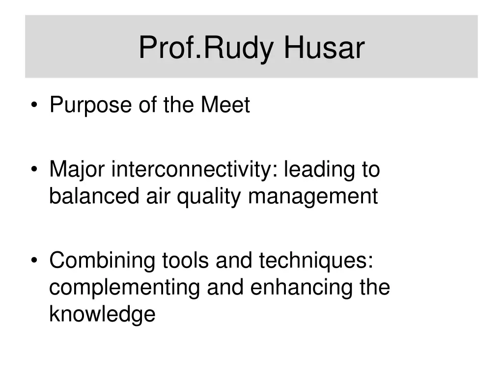 prof rudy husar