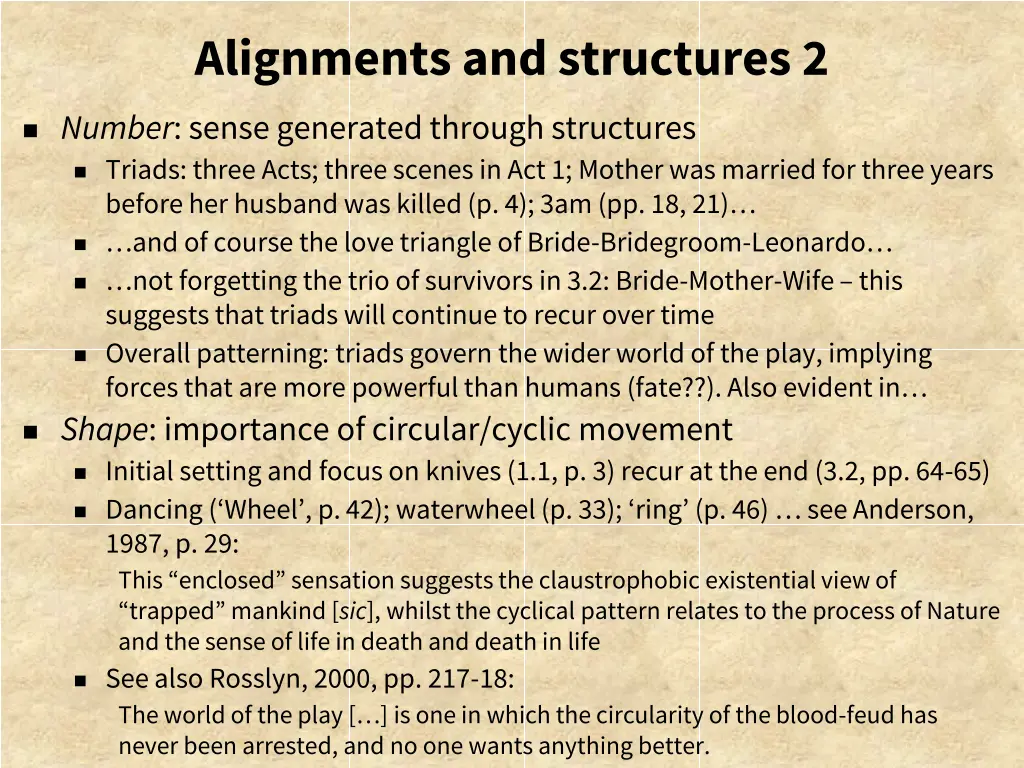 alignments and structures 2