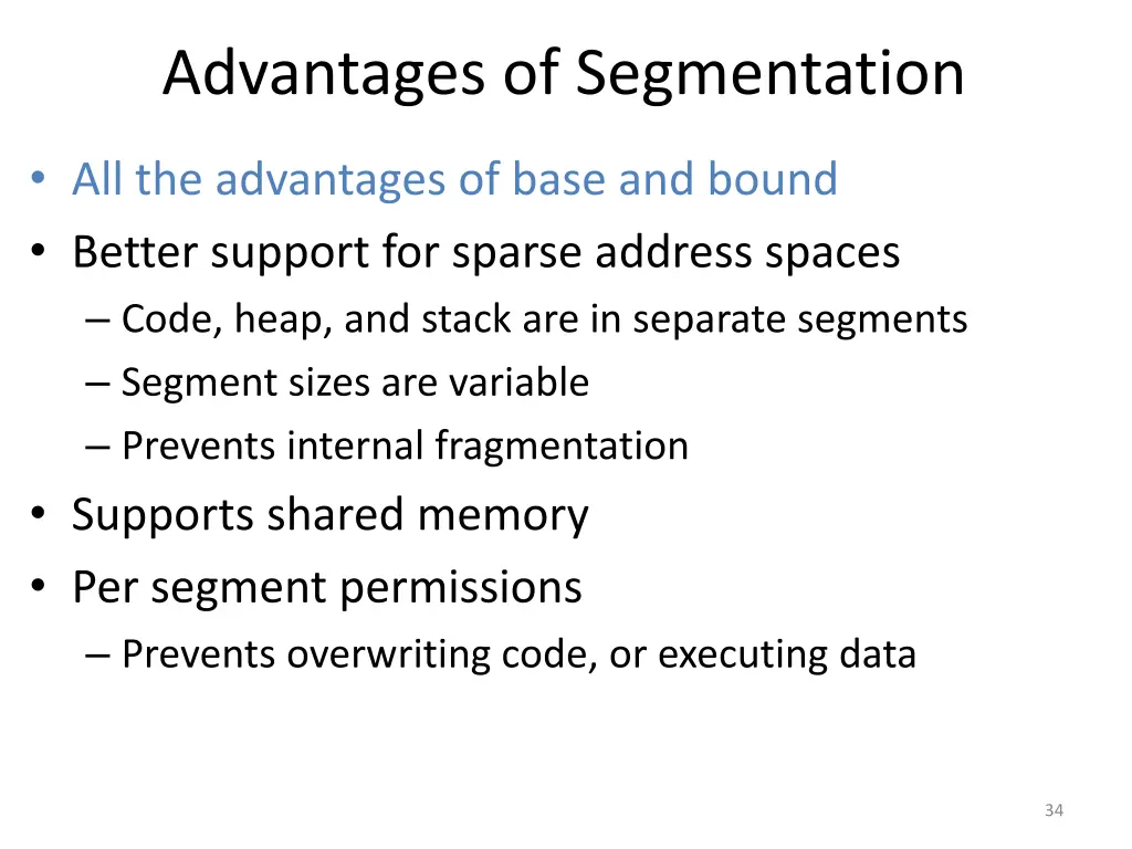 advantages of segmentation