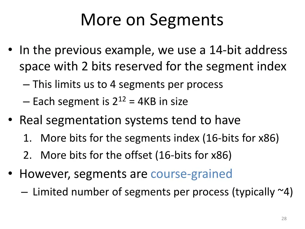 more on segments