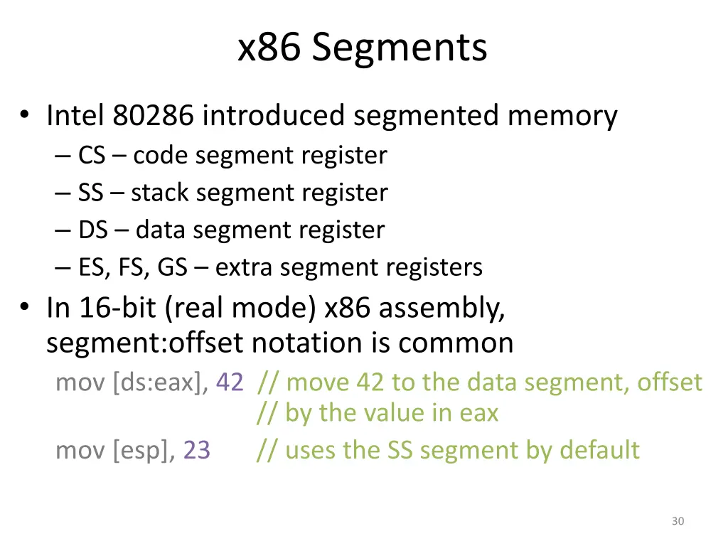 x86 segments