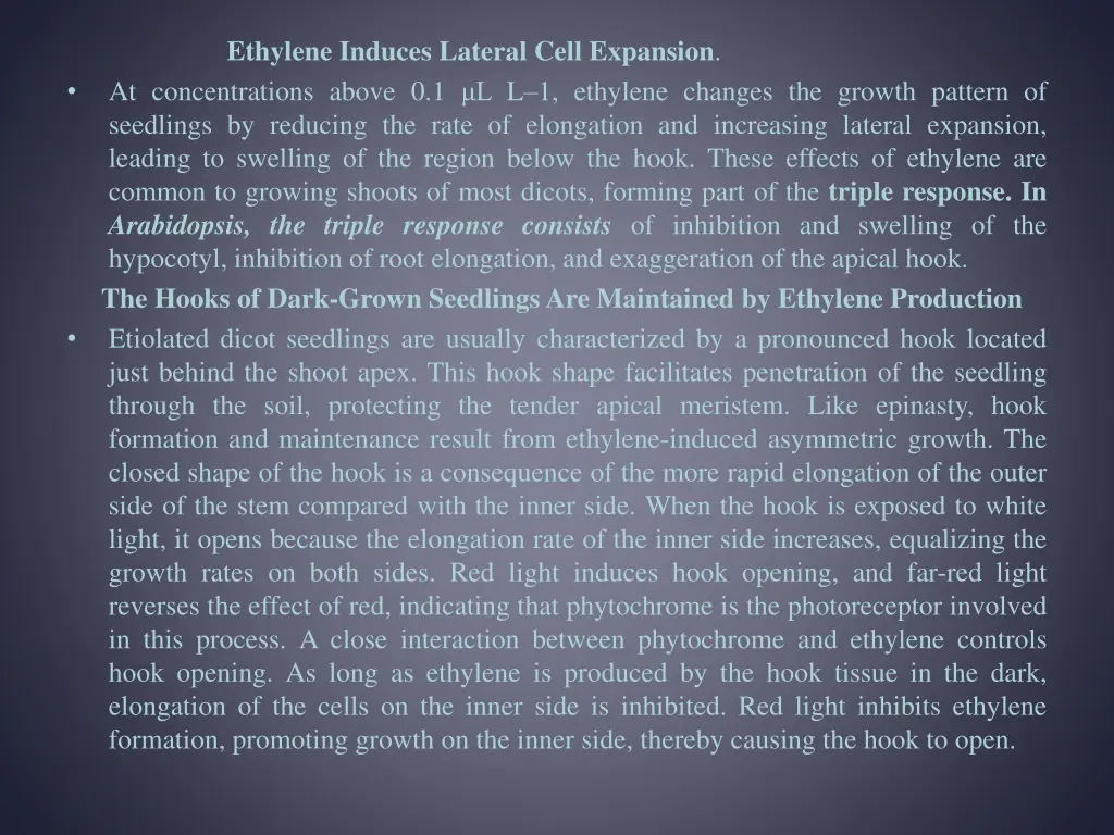 ethylene induces lateral cell expansion