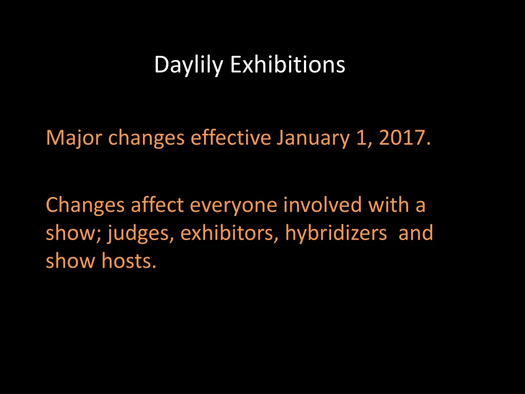 daylily exhibitions